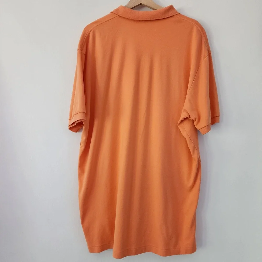 Polo by Ralph Lauren Orange‎ Polo Shirt Mens XL Short Sleeve Casual